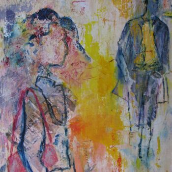Pintura titulada "Masculin féminin" por Catherine Lefay, Obra de arte original, Oleo