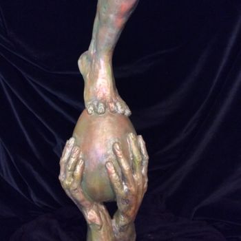 Sculpture intitulée "Equilibre" par Catherine Lesueur (C.Lesueur), Œuvre d'art originale, Céramique