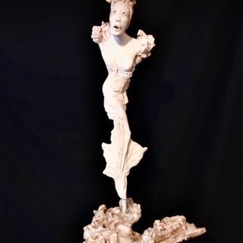 Sculpture intitulée "Émergence Vegetale" par Catherine Lesueur (C.Lesueur), Œuvre d'art originale, Céramique