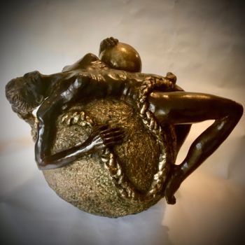 Skulptur mit dem Titel "ATHENA Bronze" von Catherine Lesueur (C.Lesueur), Original-Kunstwerk, Bronze