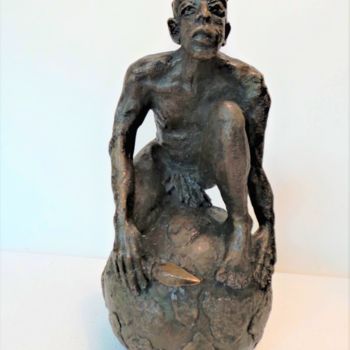 Sculptuur getiteld "PREHISTOIRE bronze" door Catherine Lesueur (C.Lesueur), Origineel Kunstwerk, Bronzen