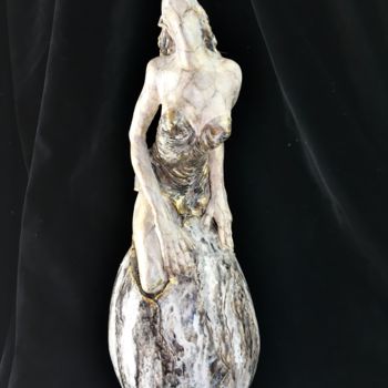Скульптура под названием "Éclosion" - Catherine Lesueur (C.Lesueur), Подлинное произведение искусства, Глина