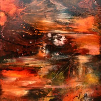 Картина под названием "Sunshine 1" - Catherine Lesueur (C.Lesueur), Подлинное произведение искусства, Акрил Установлен на Де…