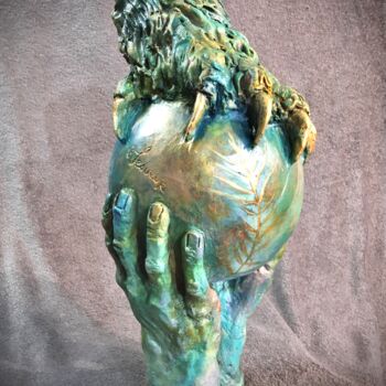 Sculpture intitulée "LE DOMPTEUR" par Catherine Lesueur (C.Lesueur), Œuvre d'art originale, Céramique