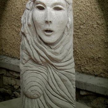Sculptuur getiteld "TAILLE BETON CELLUL…" door Catherine Lesueur (C.Lesueur), Origineel Kunstwerk, Anders