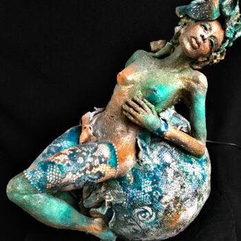Skulptur mit dem Titel "AGENA" von Catherine Lesueur (C.Lesueur), Original-Kunstwerk, Keramik