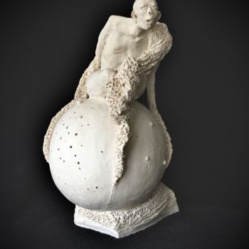 Escultura intitulada "LUNE ERE" por Catherine Lesueur (C.Lesueur), Obras de arte originais, Cerâmica