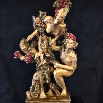 Sculpture titled "SI LA VIGNE M'ETAIT…" by Catherine Lesueur (C.Lesueur), Original Artwork, Ceramics