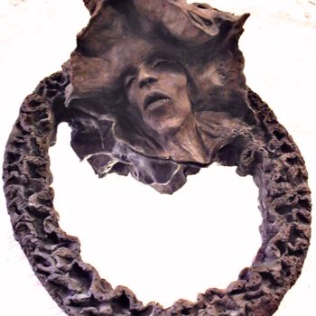 Sculpture titled "Miroir" by Catherine Lesueur (C.Lesueur), Original Artwork, Ceramics