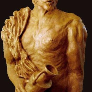 「Dionysos」というタイトルの彫刻 Catherine Lesueur (C.Lesueur)によって, オリジナルのアートワーク, セラミックス