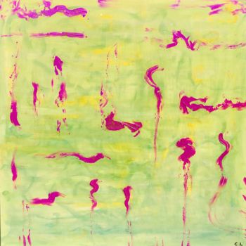 Painting titled "messages-des-anges.…" by Catherine Letinturier, Original Artwork, Acrylic