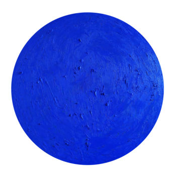 Картина под названием "Obsession bleue - T…" - Catherine Maddens, Подлинное произведение искусства, Масло Установлен на Дере…