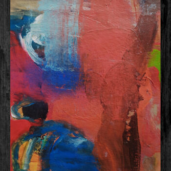 Pintura titulada "Rouge Intense" por Catherine Maddens, Obra de arte original, Acrílico