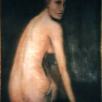Malerei mit dem Titel "Nice Back" von Catherine Marche, Original-Kunstwerk, Öl