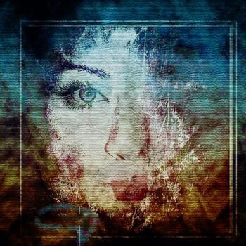 Цифровое искусство под названием "Portrait" - Catherine Maria Lavigne, Подлинное произведение искусства