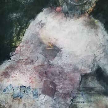 Картина под названием "Miroir" - Catherine Monmarson, Подлинное произведение искусства, Акрил Установлен на Деревянная рама…