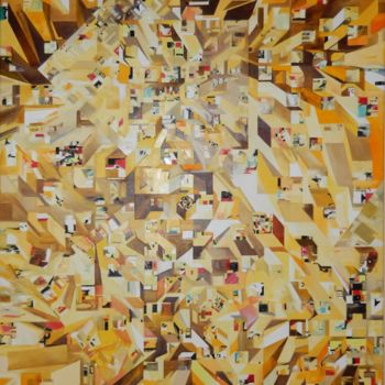 Peinture intitulée "Les Entrailles Spir…" par Catherine Moryc, Œuvre d'art originale, Huile
