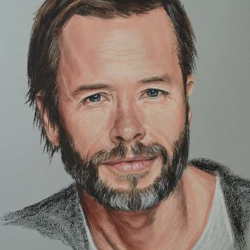 Drawing titled "Guy" by Andromaque, Original Artwork, Pastel