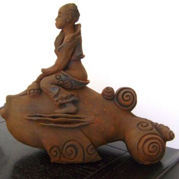 Sculpture intitulée "Eloge de la lenteur" par Catherine Prungnaud, Œuvre d'art originale