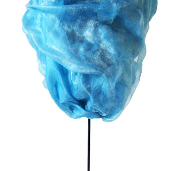 Sculpture intitulée "Les Visages d'Akant…" par Catherine Vasseur, Œuvre d'art originale, Plastique