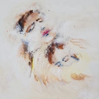 Peinture intitulée "''LE PAYS Où L'ON N…" par Catherine Villa, Œuvre d'art originale, Huile