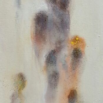 Картина под названием "Formes humaines N°…" - Catherine Villa, Подлинное произведение искусства, Масло
