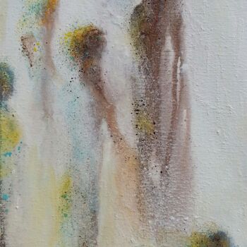 Painting titled "Formes humaines N°…" by Catherine Villa, Original Artwork, Oil