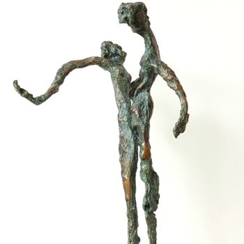 Sculpture titled ""LE BAISER"" by Catherine Villa, Original Artwork, Bronze