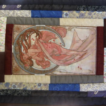 Arte textil titulada "La danse" por Catherine Wallaert, Obra de arte original, Almazuela  Montado en Bastidor de camilla de…