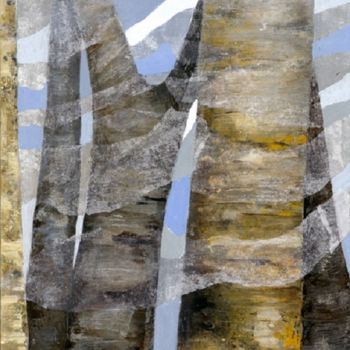 Peinture intitulée "vers-le-ciel" par Catherine Cazaentre, Œuvre d'art originale, Acrylique Monté sur Châssis en bois