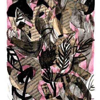 Drawing titled "la nature 5" by Catherine Cazaentre, Original Artwork