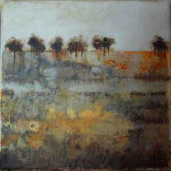 제목이 "savane"인 미술작품 Catherine Cazaentre로, 원작, 아크릴 나무 들것 프레임에 장착됨