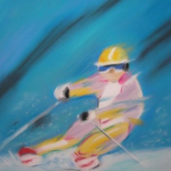제목이 "Le ski"인 미술작품 Catherine Falize로, 원작