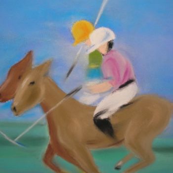 Peinture intitulée "Polo" par Catherine Falize, Œuvre d'art originale