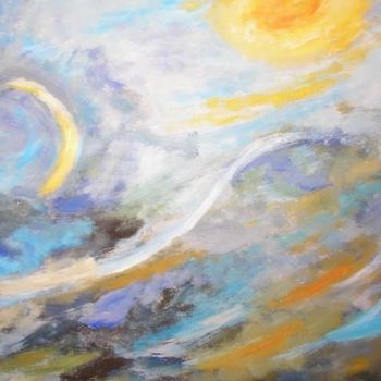 Painting titled "Cosmogonie, 4ème Jo…" by Catherine Falize, Original Artwork