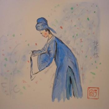 Malarstwo zatytułowany „Zhōng guó rén  中国人” autorstwa Catherine Falize, Oryginalna praca