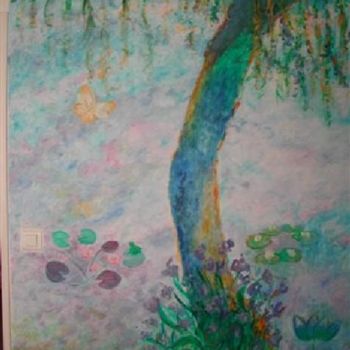 Peinture intitulée "Jeux d eau (détail…" par Catherine Falize, Œuvre d'art originale