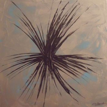 Painting titled "Tableau abstrait ac…" by Catherine Garrido, Original Artwork, Oil