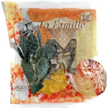 Collages titled "le petit frère" by Catherine Guillaud, Original Artwork