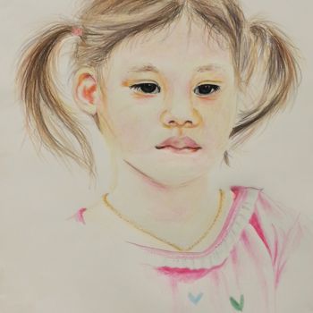 제목이 "portrait'15"인 그림 Catherine Mondoux (4INE)로, 원작, 연필