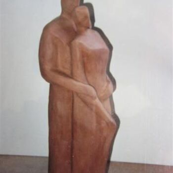 Sculpture titled "Couple" by Catherine Petitjean-Dedieu, Original Artwork