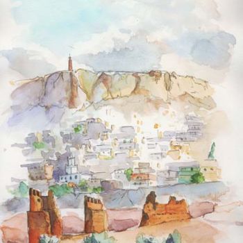 Painting titled "Mansourah" by Catherine Rossi, Original Artwork