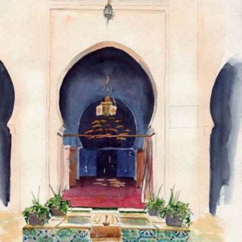 Pittura intitolato "Sidi abu Median Cou…" da Catherine Rossi, Opera d'arte originale
