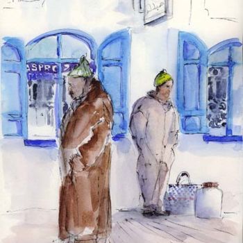 "Essaouira devant la…" başlıklı Tablo Catherine Rossi tarafından, Orijinal sanat, Petrol