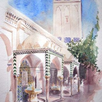 Painting titled "ALGER - Djamaa EL K…" by Catherine Rossi, Original Artwork, Oil