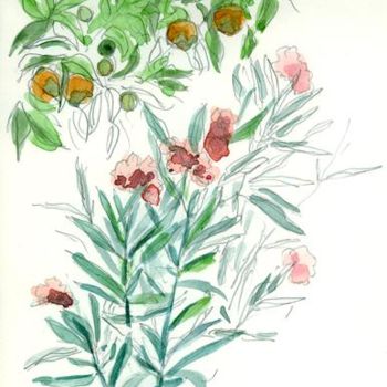 「laurel y naranjas G…」というタイトルの絵画 Catherine Rossiによって, オリジナルのアートワーク