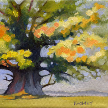 Malerei mit dem Titel "Virginia White Oak…" von Catherine Twomey, Original-Kunstwerk, Öl