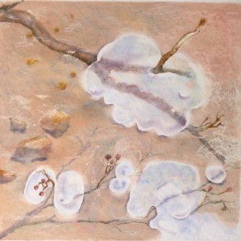 Peinture intitulée "Ice bubbles" par Catherine Vanel, Œuvre d'art originale