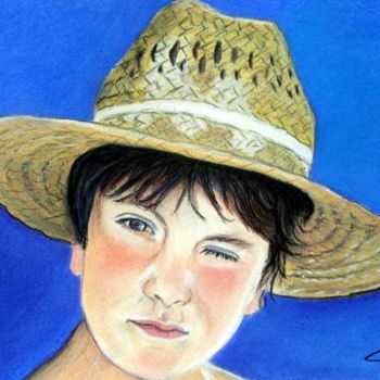 Painting titled "DIEGO" by Catherine Wernette, Original Artwork, Oil