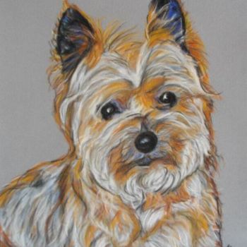Painting titled "CACHOU" by Catherine Wernette, Original Artwork